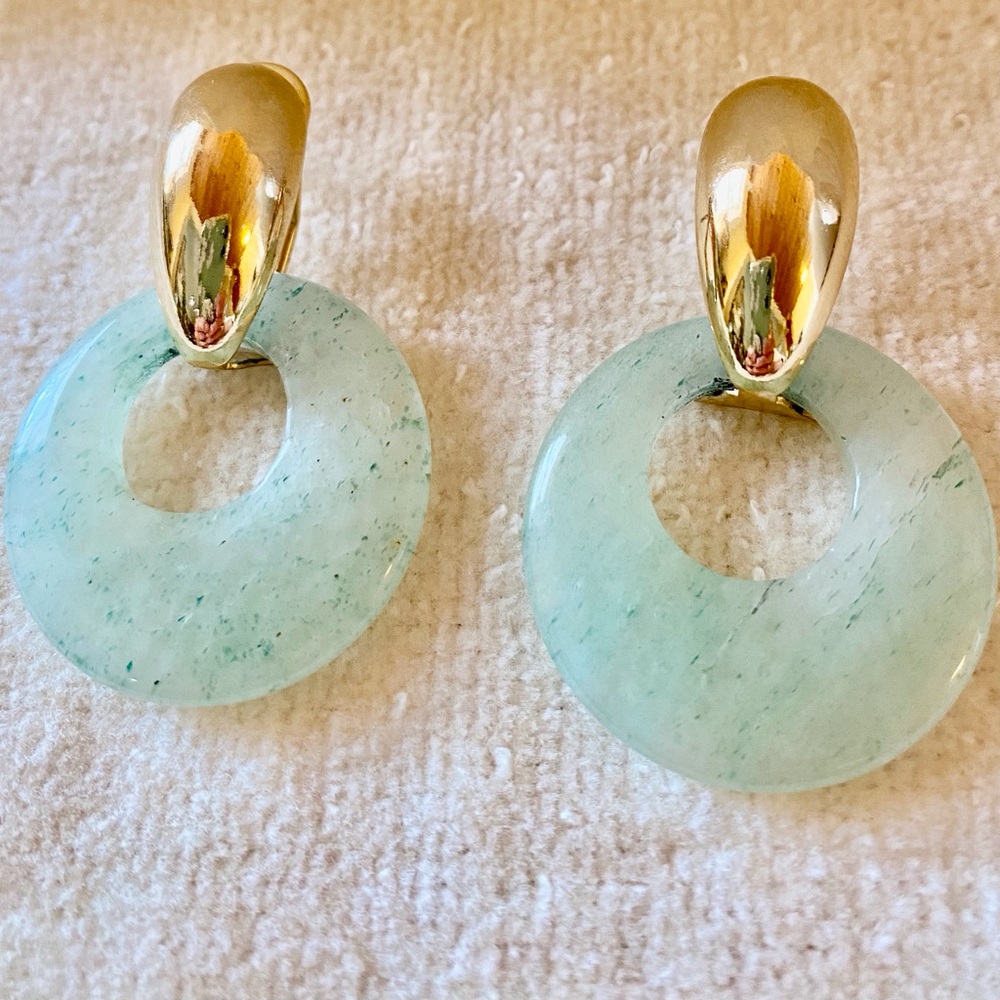 Jade Earrings, Three-Pair Set